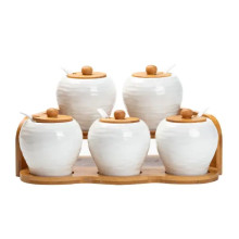 Набір банок для сипучих продуктів з 5 штук по 250 мл порцелянаовий HP1253 HP1253 (LG-HP1253)