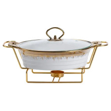 Мармітниця порцелянова 1 літр кругла, підставка з підігрівом HP1025 (LG-HP1025) Мармітниця порцелянова 1 літр кругла, підставка з підігрівом HP1025 (LG-HP1025)