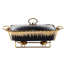 Настільний марміт для підігріву других страв 1,5-літровий квадратний порцелянаовий марміт HP1047 (LG-HP1047) Настільний марміт для підігріву других страв 1,5-літровий квадратний порцелянаовий марміт HP1047 (LG-HP1047)