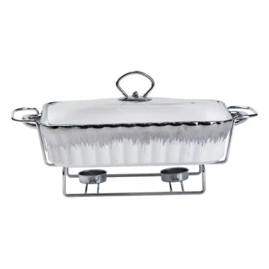 Марміт 1,5 л прямокутний порцелянаовий марміт з підігрівом HP1020 (LG-HP1020)