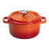 Каструля чавунна емальована 2 л з кришкою Ø20 см Помаранчева HP-1-2O (LG-HP-1-2O)