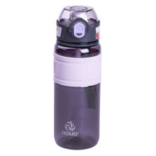 Пляшка для води з трубочкою та ремінцем 750 мл спортивна пляшка 23.5 см Фіолетова HP-14-34V (LG-HP-14-34V)