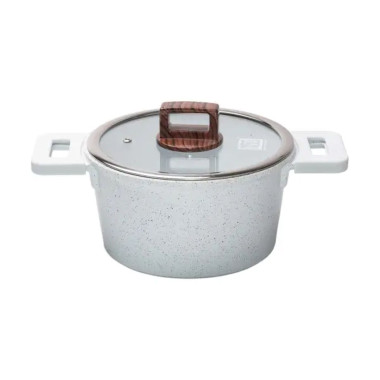 Каструля MGC алюмінієва з антипригарним покриттям 3 л біла HP-4-440 (LG-2358506256)