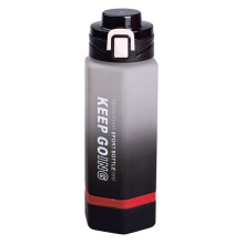 Пляшка для води 650 мл пляшечка з поїлкою для спорту та школи 23 см Keep Going Чорна HP-14-47B (LG-HP-14-47B)