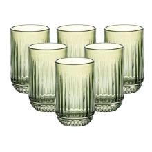 Набір склянок 6 штук 450 мл скляні зелений HP4146 (LG-2148787572) Набір склянок 6 штук 450 мл скляні зелений HP4146 (LG-2148787572)