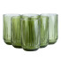 Набір склянок 6 штук 450 мл скляні зелений HP4146 (LG-2148787572)