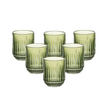 Набір склянок 6 штук по 250 мл скляні зелений HP4147 (LG-2148787573) Набір склянок 6 штук по 250 мл скляні зелений HP4147 (LG-2148787573)