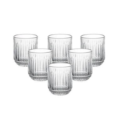 Набір склянок 6 шт по 250 мл із товстого скла HP4150 (LG-2148787575)