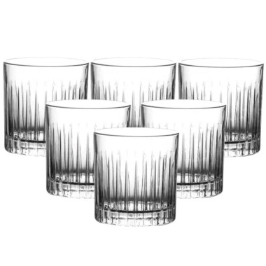 Набір склянок для віскі 6 штук по 310 мл прозорий HP4166 (LG-2148787590)