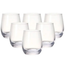 Набір склянок 6 штук по 350 мл скляний прозорий HP559 (LG-2148787641) Набір склянок 6 штук по 350 мл скляний прозорий HP559 (LG-2148787641)