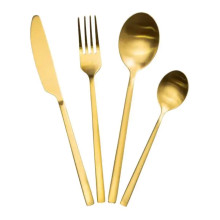 Набор столовых приборов на 6 персон 24 предмета столовый набор приборов Золотистый HP-20-25