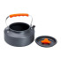Набір туристичного посуду в сумці для походу та кемпінгу: каструля, сковорода, чайник HP39577C (LG-HP39577C)