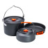 Набір туристичного посуду в сумці для походу та кемпінгу: каструля, сковорода, чайник HP39578C (LG-HP39578C)