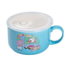 Миска для локшини порцелянова 770 мл із герметичною кришкою, блакитна HP-15-15 (LG-2350684555) Миска для локшини порцелянова 770 мл із герметичною кришкою, блакитна HP-15-15 (LG-2350684555)