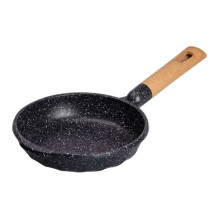 Мармурова алюмінієва сковорода з антипригарним покриттям 1 літр Ø 20 см з товстим дном MGC чорна HP-4-416B (LG-2358506283)