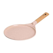 Мармурова алюмінієва сковорода для млинців з антипригарним покриттям Ø 24 см, товсте дно MGC бежевий HP-4-428CR (LG-2358506323)
