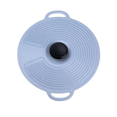 Багаторазова силіконова кришка універсальна 24 х 20.4 см Сірий HP34540S (LG-2183953901)