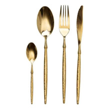 Набор столовых приборов золото на 6 персон 24 предмета ложки, вилки, ножи Золото HP-20-15 Набор столовых приборов золото на 6 персон 24 предмета ложки, вилки, ножи Золото HP-20-15