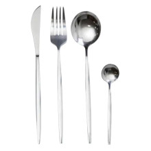 Набор столовых приборов 24 предмета набор ложек вилок и ножей на 6 персон Серебристый HP-20-42