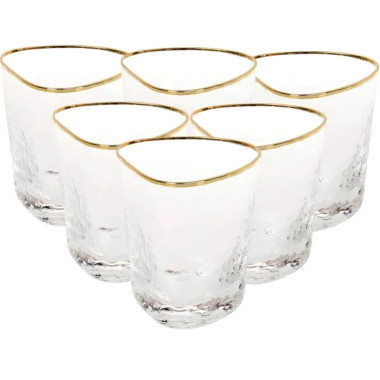 Набір з 6 склянок, 400 мл, для лимонаду, води, соку та коктейлів HP-16-26 (LG-2350684540)