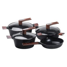 Набір для приготування з антипригарним покриттям 4 предмети, чорний HP33531B (LG-HP33531B) Набір для приготування з антипригарним покриттям 4 предмети, чорний HP33531B (LG-HP33531B)