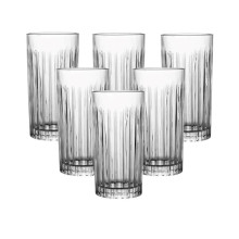 Набір склянок скляних із 6 штук по 360 мл прозорий HP4165 (LG-2148787589) Набір склянок скляних із 6 штук по 360 мл прозорий HP4165 (LG-2148787589)