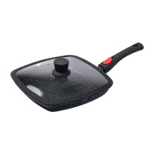 Алюмінієва сковорода-гриль 25 см із скляною кришкою HP33545 (LG-HP33545)