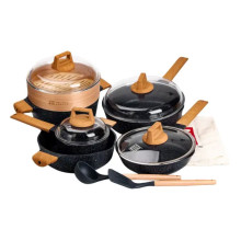 Набір посуду MGC 2 каструлі, 2 сковороди, сотейник, пароварка, ополоник, лопатка, фартух HP-4-412BL (LG-2358506279) Набір посуду MGC 2 каструлі, 2 сковороди, сотейник, пароварка, ополоник, лопатка, фартух HP-4-412BL (LG-2358506279)