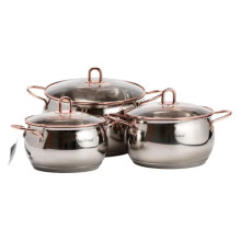 Набір каструль з нержавіючої сталі 3 штуки 6,1/2,6/3,6 л, хром HP33525W (LG-HP33525W) Набір каструль з нержавіючої сталі 3 штуки 6,1/2,6/3,6 л, хром HP33525W (LG-HP33525W)