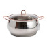 Набір каструль з нержавіючої сталі 3 штуки 6,1/2,6/3,6 л, хром HP33525W (LG-HP33525W)