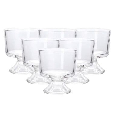 Набір креманок із товстого скла 6 штук по 310 мл прозорий HP560 (LG-2148787642)