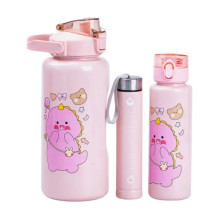 Набір багаторазових пляшок 3 в 1 Дракоша 0.3л 0.7л 2л рожевий HPZSB120013P (LG-2074035276) Набір багаторазових пляшок 3 в 1 Дракоша 0.3л 0.7л 2л рожевий HPZSB120013P (LG-2074035276)