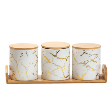 Банки для сипучих продуктів, набір із 3 шт по 650 мл HP1209 (LG-HP1209)