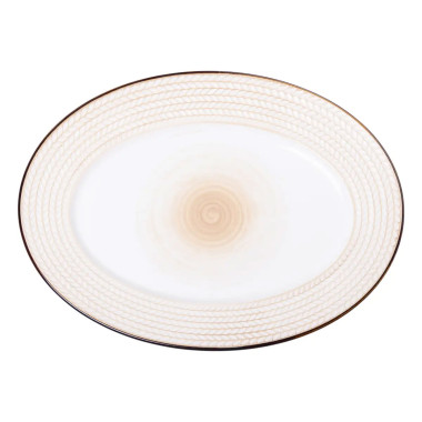 Блюдо порцелянаове 33.5х24.5 см овальне біле HP23389 (LG-2183918582)