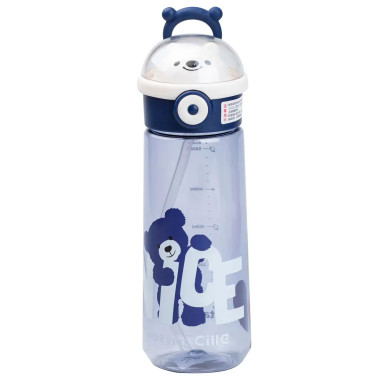 Пляшка для води 620 мл з трубочкою Синя HP17300BL (LG-2183918511)