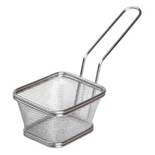 Корзина сервировочная для подачи фри и снеков  10.5х9х5.5 см нержавеющая сталь HP-19-3-S