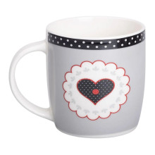 Кружка фарфоровая 400 (мл) для чая и кофе RX-N240147G