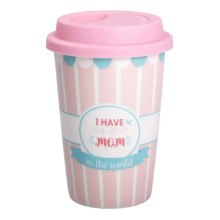 Стакан фарфоровый 420 мл с силиконовой крышкой I have the best mom RX-N240288HM