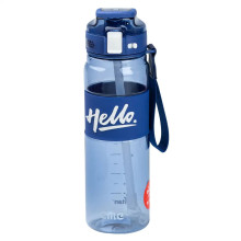 Пляшка для води 860 мл тритан з ремінцем і ручкою Синя HP17303BL (LG-2183918520)