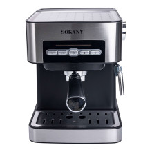 Кофеварка с трубкой для молока 1.6 л кофемашина для дома 850 Вт Sokany SK-6862 Кофеварка с трубкой для молока 1.6 л кофемашина для дома 850 Вт Sokany SK-6862