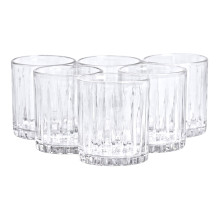 Набор стаканов 6 шт 330 мл для лимонадов, сока, воды, коктейлей стеклянные HP-YH-8