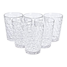 Набор стеклянных  стаканов 6 шт 400 мл для лимонадов, сока, воды, коктейлей HP-YH-9