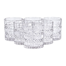 Стаканы стеклянные 220 мл набор стаканов 6 шт для напитков, лимонада, коктейлей HP-YH-34