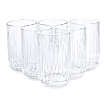 Набор стаканов из толстого стекла 6 шт стеклянные стаканы 500 мл для холодных напитков HP-YH-37