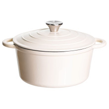 Кастрюля чугунная эмалированная 4 л, бежевый Yiwu HP-FLG-1 RED (LG-HP-FLG-1 WHITE) Кастрюля чугунная эмалированная 4 л, бежевый Yiwu HP-FLG-1 RED (LG-HP-FLG-1 WHITE)
