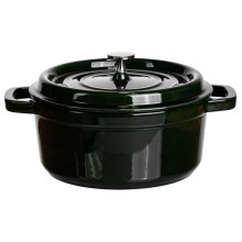 Кокотница чугунная эмалированная 4 л, малахит Yiwu HP-FLG-10 green (LG-HP-FLG-10 green) Кокотница чугунная эмалированная 4 л, малахит Yiwu HP-FLG-10 green (LG-HP-FLG-10 green)
