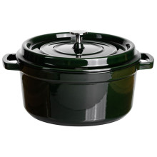 Кокотница чугунная эмалированная 4,5 л, малахит Yiwu HP-FLG-11 green (LG-HP-FLG-11 green) Кокотница чугунная эмалированная 4,5 л, малахит Yiwu HP-FLG-11 green (LG-HP-FLG-11 green)