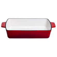 Форма для запекания чугунная 3 л, красный Yiwu HP-FLG-16 RED (LG-HP-FLG-16 RED)