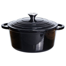 Кастрюля чугунная эмалированная 5 л, черный Yiwu HP-FLG-2 BLACK (LG-HP-FLG-2 BLACK) Кастрюля чугунная эмалированная 5 л, черный Yiwu HP-FLG-2 BLACK (LG-HP-FLG-2 BLACK)