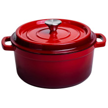 Кокотница чугунная эмалированная 4,5 л, красный Yiwu HP-FLG-4 RED (LG-HP-FLG-4 RED) Кокотница чугунная эмалированная 4,5 л, красный Yiwu HP-FLG-4 RED (LG-HP-FLG-4 RED)